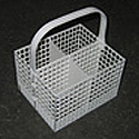 Cutlery Basket With Handle, 4 Sections